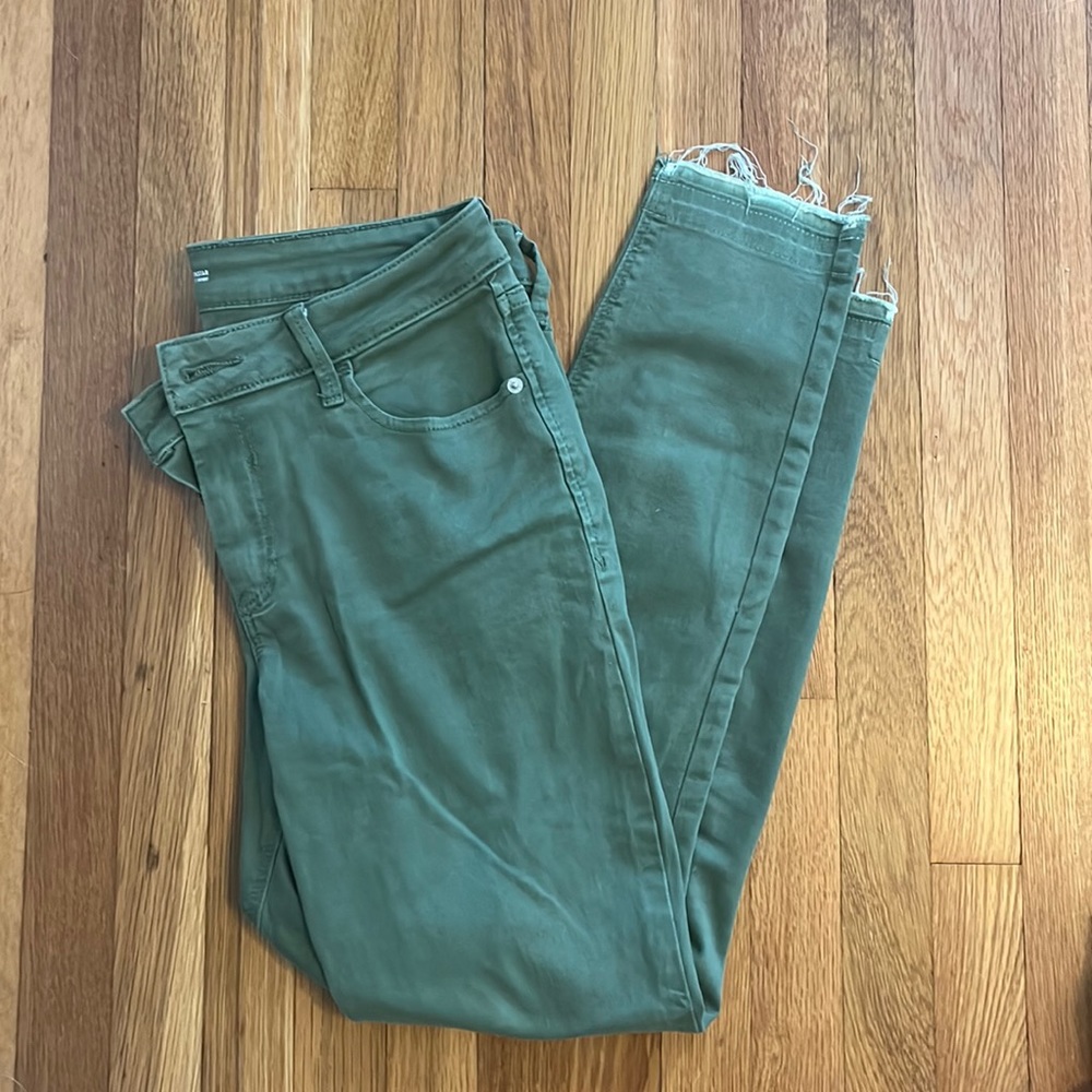 Old Navy Rockstar army green jeans